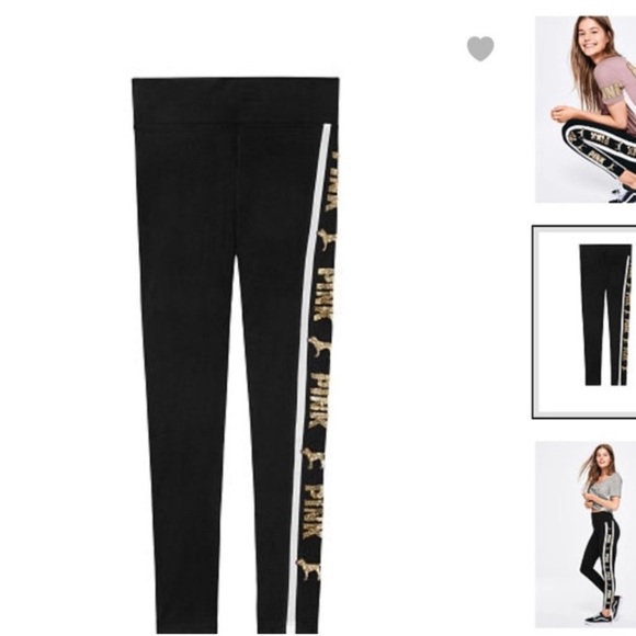 PINK VS BLING DOGGIE HOODIE / YOGA LEGGINGS OUTFIT SET LARGE - Picture 8 of 12